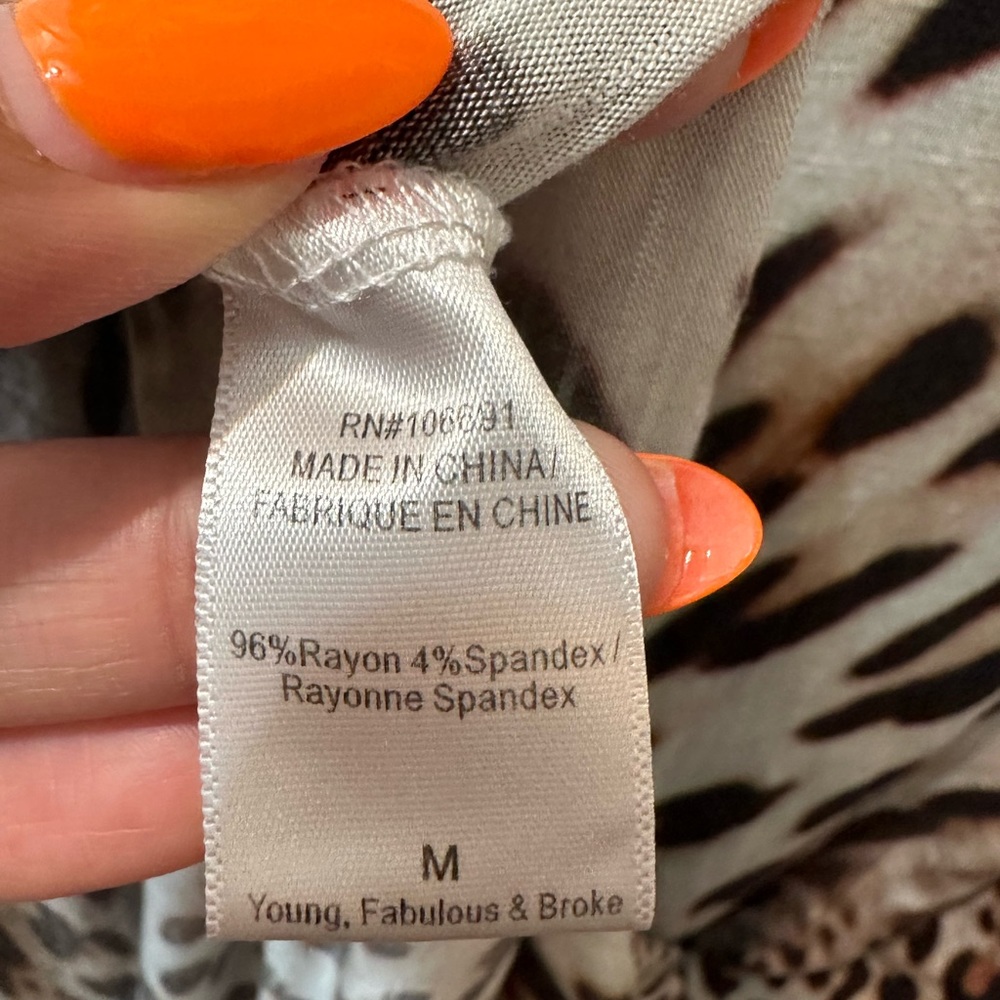 Young, Fabulous & Broke Animal Print Maxi - Picture 7 of 11